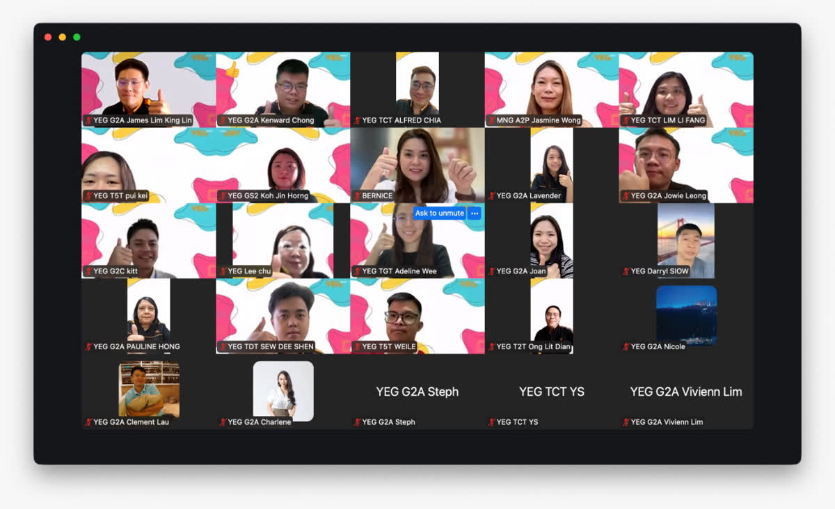 线上班 Zoom 画面